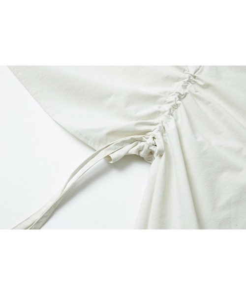 tageechita(タジチタ)の「【tageechita】UPF50+ バックドロスト クロップドシャツジャケット(ブルゾン・レディース・ライトブルーグレー/アイボリー・S/M)」の20枚目の写真