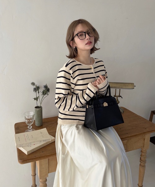 my twilight（マイトワイライト）の「mytwilight PARISモチーフ サイドベルトバッグ（ハンドバッグ・レディース・ボルドー/ベージュ/アイボリー/ブラック・FREE）」の7枚目の写真