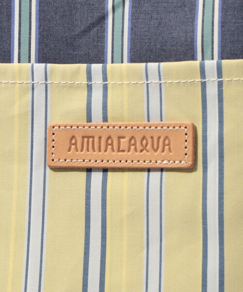 amiacalva（アミアカルヴァ）の「AMIACALVA EASY BAG L コットントートバッグ（トートバッグ・メンズ・イエロー系その他2・FREE）」の10枚目の写真