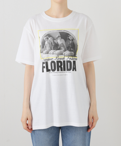 OUTDOOR PRODUCTS(アウトドアプロダクツ)の「LIFE FLORIDA Tee(Tシャツ/カットソー・レディース・ホワイト・FREE)」の2枚目の写真