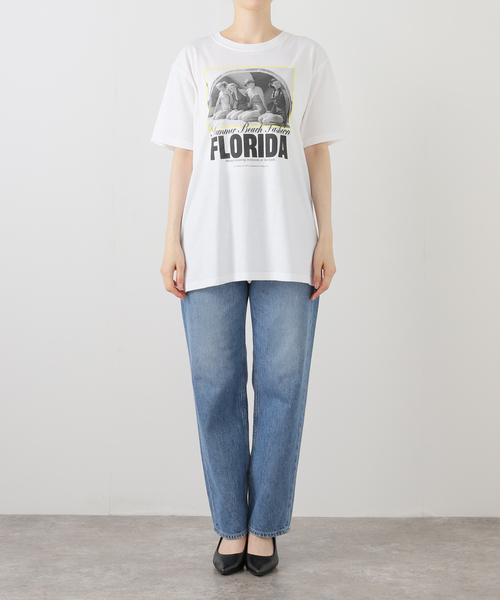 OUTDOOR PRODUCTS(アウトドアプロダクツ)の「LIFE FLORIDA Tee(Tシャツ/カットソー・レディース・ホワイト・FREE)」の3枚目の写真