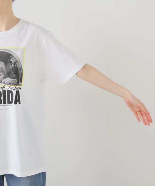OUTDOOR PRODUCTS(アウトドアプロダクツ)の「LIFE FLORIDA Tee(Tシャツ/カットソー・レディース・ホワイト・FREE)」の8枚目の写真