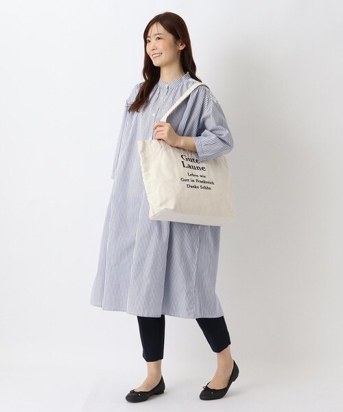 one'sterrace(ワンズテラス)の「SE ロゴ刺繍 ラージトート(トートバッグ・レディース・ブラック系8/ネイビー系5/アイボリー系8・99)」の8枚目の写真