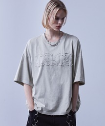 Loose/ルース | ヴィンテージ ダメージ立体ロゴTシャツ(Tシャツ/カットソー)