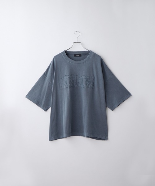 Loose/ルース(ルース)の「ヴィンテージ ダメージ立体ロゴTシャツ(Tシャツ/カットソー・メンズ・レッド/チャコールグレー/オフホワイト/ブルー・S/M/L)」の7枚目の写真