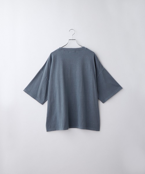 Loose/ルース(ルース)の「ヴィンテージ ダメージ立体ロゴTシャツ(Tシャツ/カットソー・メンズ・レッド/チャコールグレー/オフホワイト/ブルー・S/M/L)」の8枚目の写真