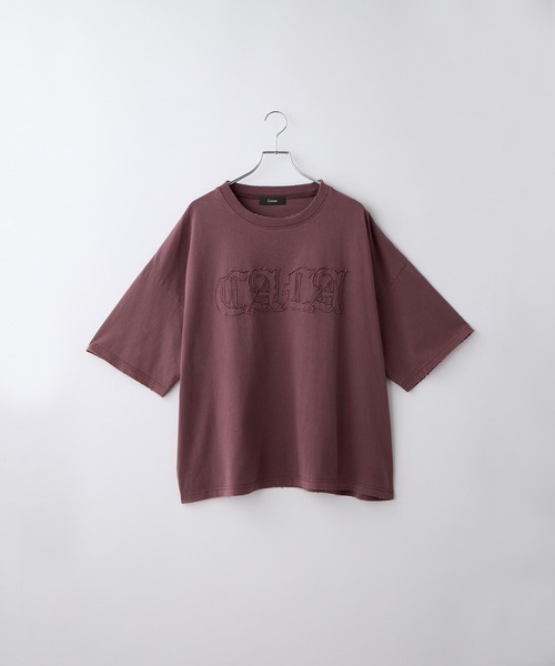 Loose/ルース(ルース)の「ヴィンテージ ダメージ立体ロゴTシャツ(Tシャツ/カットソー・メンズ・レッド/チャコールグレー/オフホワイト/ブルー・S/M/L)」の9枚目の写真