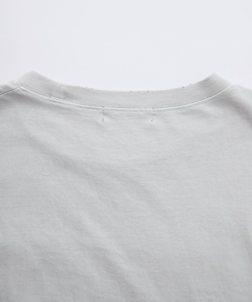 Loose/ルース(ルース)の「ヴィンテージ ダメージ立体ロゴTシャツ(Tシャツ/カットソー・メンズ・レッド/チャコールグレー/オフホワイト/ブルー・S/M/L)」の12枚目の写真