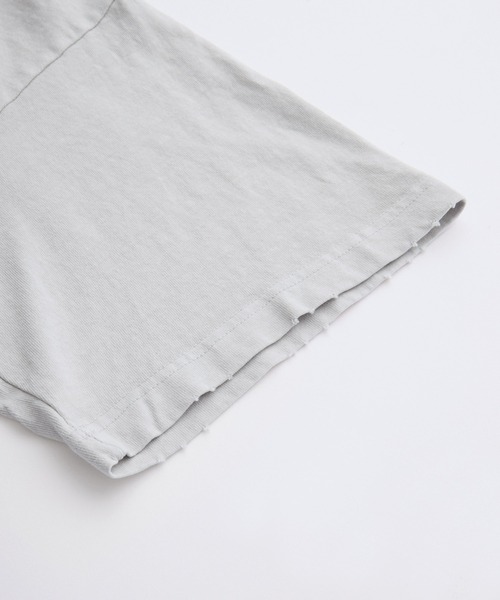 Loose/ルース(ルース)の「ヴィンテージ ダメージ立体ロゴTシャツ(Tシャツ/カットソー・メンズ・レッド/チャコールグレー/オフホワイト/ブルー・S/M/L)」の15枚目の写真