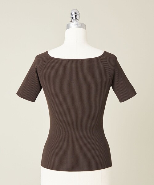 NICENICE MOMENT OPEN SHOULDER ニット 別注】＜NICENICE MOMENT for conte＞ OPEN SHOULDER ニット