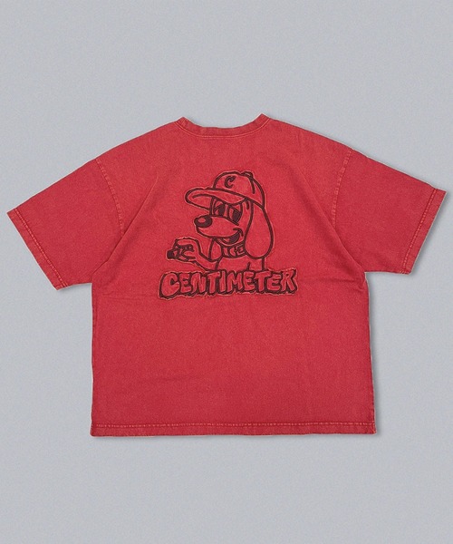 centimeter(センチメーター)の「Ruler powder tee(Tシャツ/カットソー・メンズ・レッド/グレー/ブラック・LARGE/MEDIUM/X-LARGE)」の1枚目の写真