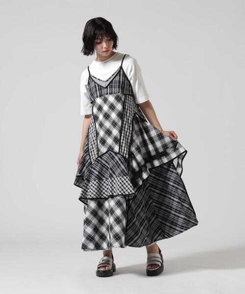 AULA AILA（アウラアイラ）の「AULA AILA/アウラアイラ/CHECK CAMISOLE