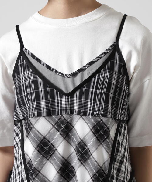 AULA AILA（アウラアイラ）の「AULA AILA/アウラアイラ/CHECK CAMISOLE 