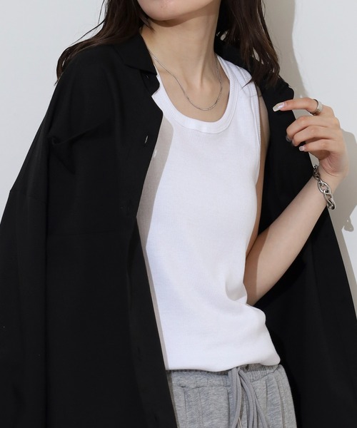 ACE(エース)の「テレコタンク(タンクトップ・メンズ・ホワイト/ブラック・LL/L/M)」の19枚目の写真