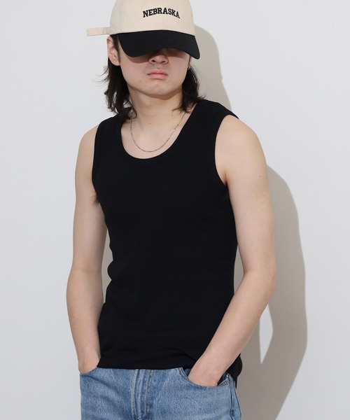 ACE(エース)の「テレコタンク(タンクトップ・メンズ・ホワイト/ブラック・LL/L/M)」の6枚目の写真