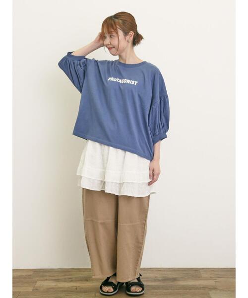 Rosy Monster パフスリーブ カットソー 白 トップス Tシャツ Rosy Monster パフスリーブ カットソー 白 トップス Tシャツ
