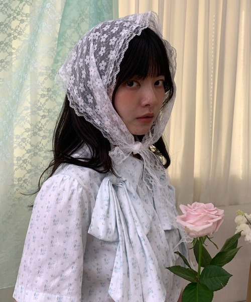 kutirlune／レースバブーシュカ（その他ヘアアクセサリー