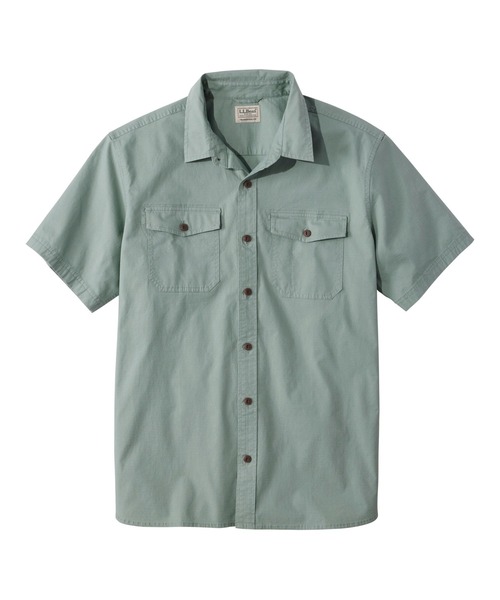 L.L.Bean(エルエルビーン)の「リバートン・リップストップ・シャツ、トラディショナル・フィット(ゆったりフィット) 半袖 米国フィット・レギュラー(シャツ/ブラウス・メンズ・セージグリーン/グレイッシュブルー/ライトブラウン/アイボリー・MEDIUM/SMALL/LARGE)」の3枚目の写真
