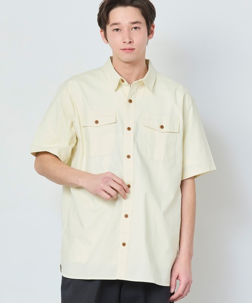L.L.Bean(エルエルビーン)の「リバートン・リップストップ・シャツ、トラディショナル・フィット(ゆったりフィット) 半袖 米国フィット・レギュラー(シャツ/ブラウス・メンズ・セージグリーン/グレイッシュブルー/ライトブラウン/アイボリー・MEDIUM/SMALL/LARGE)」の7枚目の写真