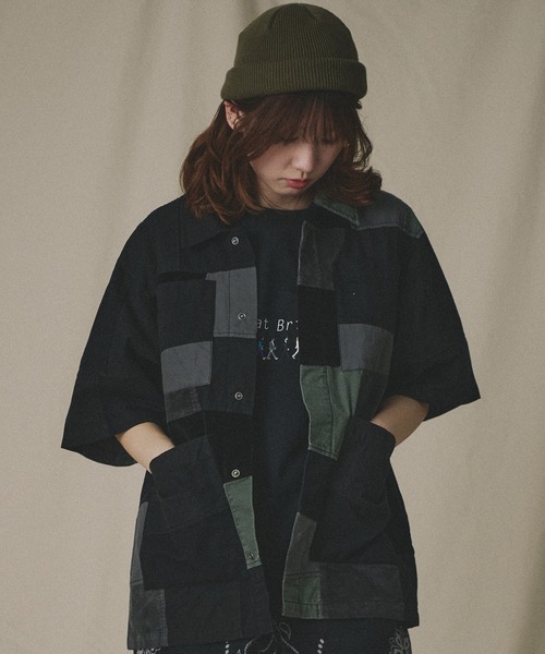 Universal Style Wear パッチワーク シャツ（シャツ/ブラウス