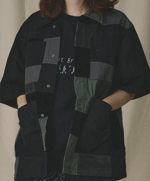 Universal Style Wear パッチワーク シャツ（シャツ/ブラウス