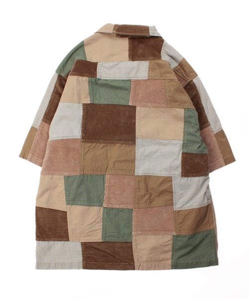 Universal Style Wear（ユニバーサルスタイルウェア）の「Universal Style Wear パッチワーク シャツ（シャツ/ブラウス・メンズ・ブラック/カーキ/オフホワイト/ベージュ・MEDIUM/LARGE/X-LARGE）」の14枚目の写真