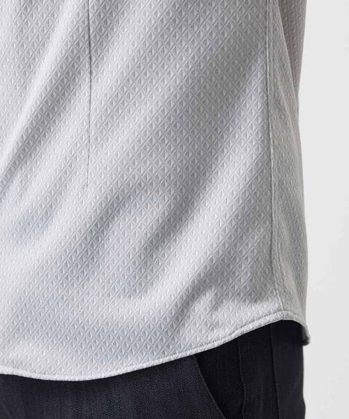MICHEL KLEIN HOMME (ミッシェルクランオム)の「《日本製》ジャガード柄半袖シャツ(シャツ/ブラウス・メンズ・ブルー/グリーン/ライトグレー・MEDIUM/LARGE/X-LARGE)」の20枚目の写真