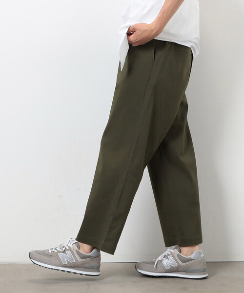 COMME CA ISM（コムサイズム）の「【スマートベーシックパンツ】ストレッチツイル ワイド テーパード パンツ（スラックス・メンズ・チャコール/ブラウン/ブラック/カーキ・SMALL/MEDIUM/LARGE）」の4枚目の写真