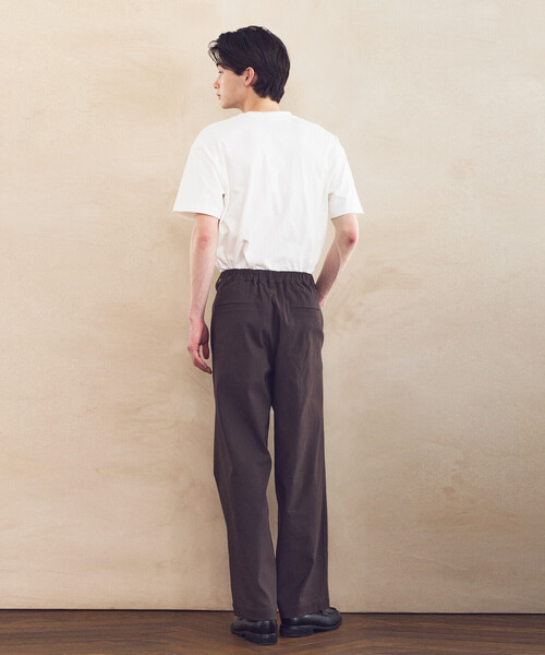 COMME CA ISM（コムサイズム）の「【スマートベーシックパンツ】ストレッチツイル ワイド テーパード パンツ（スラックス・メンズ・チャコール/ブラウン/ブラック/カーキ・SMALL/MEDIUM/LARGE）」の8枚目の写真