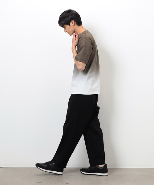 COMME CA ISM（コムサイズム）の「【スマートベーシックパンツ】ストレッチツイル ワイド テーパード パンツ（スラックス・メンズ・チャコール/ブラウン/ブラック/カーキ・SMALL/MEDIUM/LARGE）」の10枚目の写真