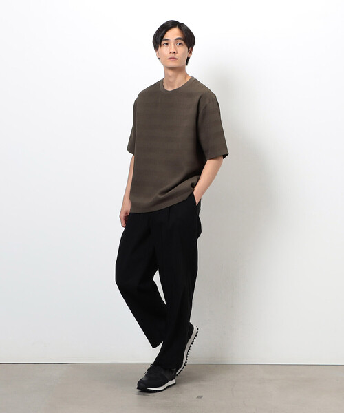 COMME CA ISM（コムサイズム）の「【スマートベーシックパンツ】ストレッチツイル ワイド テーパード パンツ（スラックス・メンズ・チャコール/ブラウン/ブラック/カーキ・SMALL/MEDIUM/LARGE）」の11枚目の写真