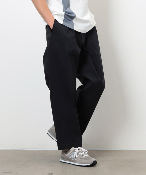 COMME CA ISM（コムサイズム）の「【スマートベーシックパンツ】ストレッチツイル ワイド テーパード パンツ（スラックス・メンズ・チャコール/ブラウン/ブラック/カーキ・SMALL/MEDIUM/LARGE）」の17枚目の写真