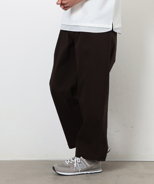 COMME CA ISM（コムサイズム）の「【スマートベーシックパンツ】ストレッチツイル ワイド テーパード パンツ（スラックス・メンズ・チャコール/ブラウン/ブラック/カーキ・SMALL/MEDIUM/LARGE）」の19枚目の写真