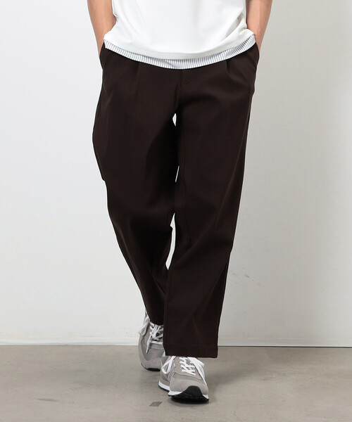 COMME CA ISM（コムサイズム）の「【スマートベーシックパンツ】ストレッチツイル ワイド テーパード パンツ（スラックス・メンズ・チャコール/ブラウン/ブラック/カーキ・SMALL/MEDIUM/LARGE）」の20枚目の写真