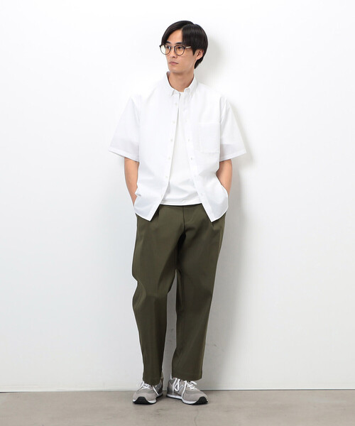 COMME CA ISM（コムサイズム）の「【スマートベーシックパンツ】ストレッチツイル ワイド テーパード パンツ（スラックス・メンズ・チャコール/ブラウン/ブラック/カーキ・SMALL/MEDIUM/LARGE）」の21枚目の写真