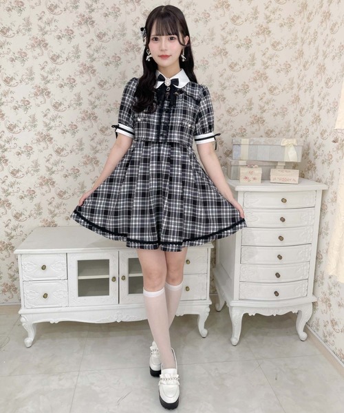 セール】デコルテ開きツーピー風ワンピース（ワンピース