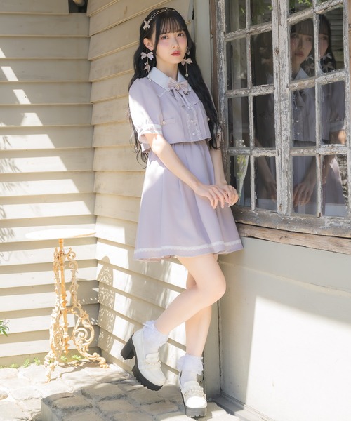 ROJITA（ロジータ）の「デコルテ開きツーピー風ワンピース（ワンピース・レディース・ピンク/ブラック/その他・FREE）」の20枚目の写真