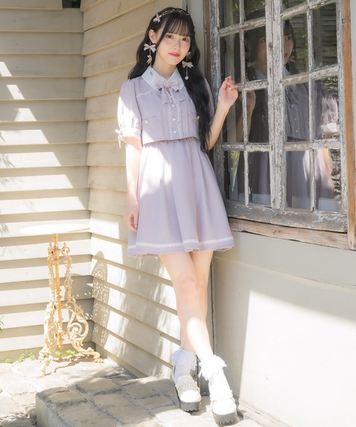 ROJITA（ロジータ）の「デコルテ開きツーピー風ワンピース（ワンピース・レディース・ピンク/ブラック/その他・FREE）」の21枚目の写真