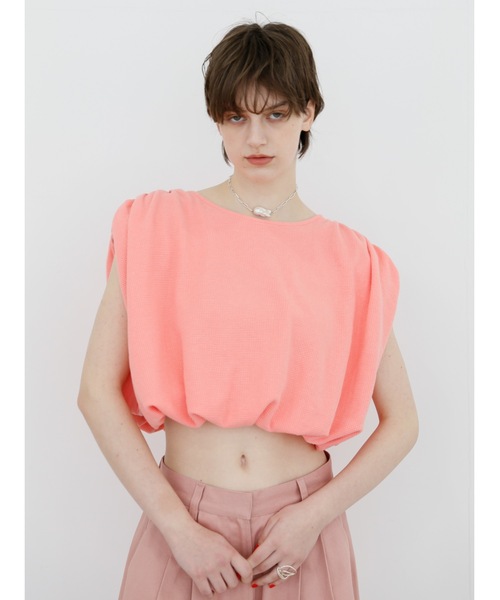 【Free People】コントラストバルーンスリーブ ワッフルトップス♡ balloon waffle tops（その他トップス）｜Katrin TOKYO（カトリーン