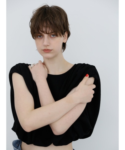 【Free People】コントラストバルーンスリーブ ワッフルトップス♡ balloon waffle tops（その他トップス）｜Katrin TOKYO（カトリーン