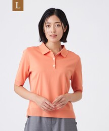 ニットポロシャツ」に該当するオレンジ/橙色系のファッション通販