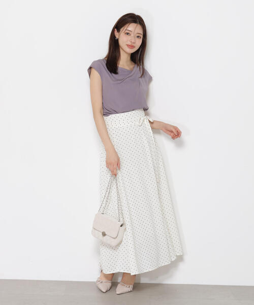 PROPORTION BODY DRESSING(プロポーションボディドレッシング)の「ニュアンスネックフレンチスリーブブラウス / 1215210617(シャツ/ブラウス・レディース・ダークグレー/オフホワイト/ボルドー/ネイビー・FREE)」の7枚目の写真