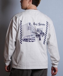 DEAR LAUREL（ディアローレル）の「【ムラサキスポーツ限定】DEAR LAUREL/ディアローレル 長袖 Tシャツ ロンT バックプリント SURF GARDEN LONG SLEEVE T D25F-2201（Tシャツ/カットソー）」