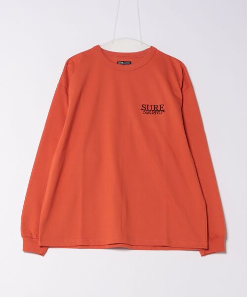 ムラサキスポーツ（ムラサキスポーツ）の「【ムラサキスポーツ限定】DEAR LAUREL/ディアローレル 長袖 Tシャツ ロンT バックプリント SURF GARDEN LONG SLEEVE T D25F-2201（Tシャツ/カットソー・メンズ・オレンジ/ヘザーグレー/ブラック・L/XL/M）」の4枚目の写真