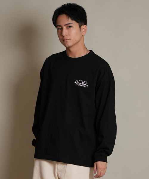 ムラサキスポーツ（ムラサキスポーツ）の「【ムラサキスポーツ限定】DEAR LAUREL/ディアローレル 長袖 Tシャツ ロンT バックプリント SURF GARDEN LONG SLEEVE T D25F-2201（Tシャツ/カットソー・メンズ・オレンジ/ヘザーグレー/ブラック・L/XL/M）」の5枚目の写真