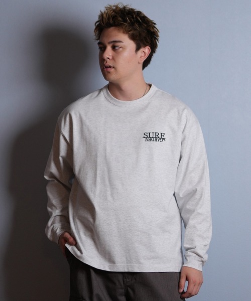 ムラサキスポーツ（ムラサキスポーツ）の「【ムラサキスポーツ限定】DEAR LAUREL/ディアローレル 長袖 Tシャツ ロンT バックプリント SURF GARDEN LONG SLEEVE T D25F-2201（Tシャツ/カットソー・メンズ・オレンジ/ヘザーグレー/ブラック・L/XL/M）」の11枚目の写真