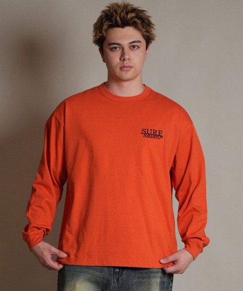 ムラサキスポーツ（ムラサキスポーツ）の「【ムラサキスポーツ限定】DEAR LAUREL/ディアローレル 長袖 Tシャツ ロンT バックプリント SURF GARDEN LONG SLEEVE T D25F-2201（Tシャツ/カットソー・メンズ・オレンジ/ヘザーグレー/ブラック・L/XL/M）」の19枚目の写真