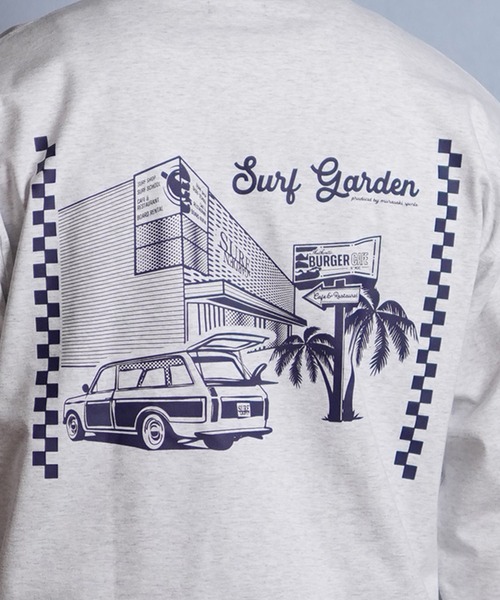 ムラサキスポーツ（ムラサキスポーツ）の「【ムラサキスポーツ限定】DEAR LAUREL/ディアローレル 長袖 Tシャツ ロンT バックプリント SURF GARDEN LONG SLEEVE T D25F-2201（Tシャツ/カットソー・メンズ・オレンジ/ヘザーグレー/ブラック・L/XL/M）」の18枚目の写真