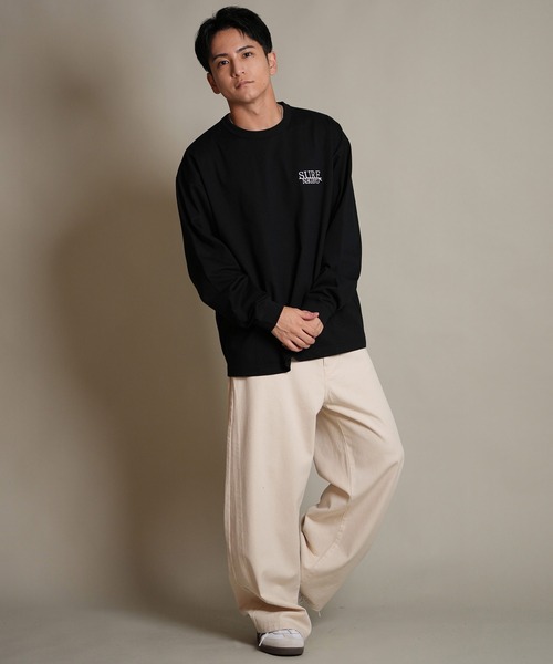 ムラサキスポーツ（ムラサキスポーツ）の「【ムラサキスポーツ限定】DEAR LAUREL/ディアローレル 長袖 Tシャツ ロンT バックプリント SURF GARDEN LONG SLEEVE T D25F-2201（Tシャツ/カットソー・メンズ・オレンジ/ヘザーグレー/ブラック・L/XL/M）」の7枚目の写真