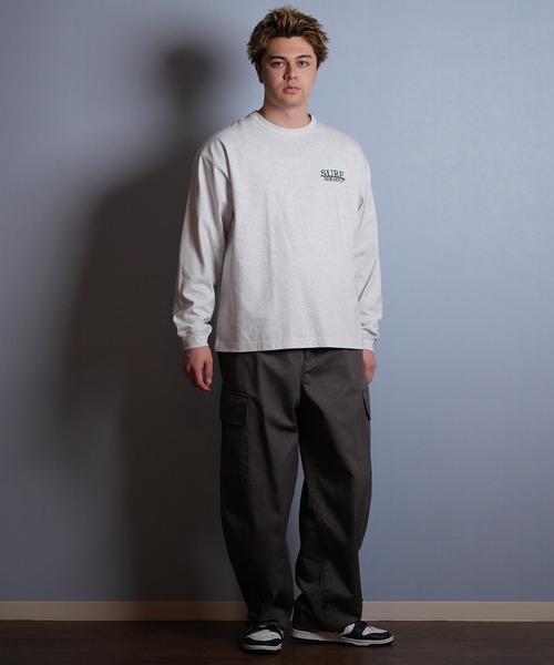 ムラサキスポーツ（ムラサキスポーツ）の「【ムラサキスポーツ限定】DEAR LAUREL/ディアローレル 長袖 Tシャツ ロンT バックプリント SURF GARDEN LONG SLEEVE T D25F-2201（Tシャツ/カットソー・メンズ・オレンジ/ヘザーグレー/ブラック・L/XL/M）」の13枚目の写真